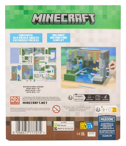 Minecraft 3D-Bausatz Höhlenszene