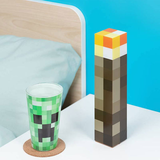 Minecraft Fackel-Lampe (für Tisch und Wand)
