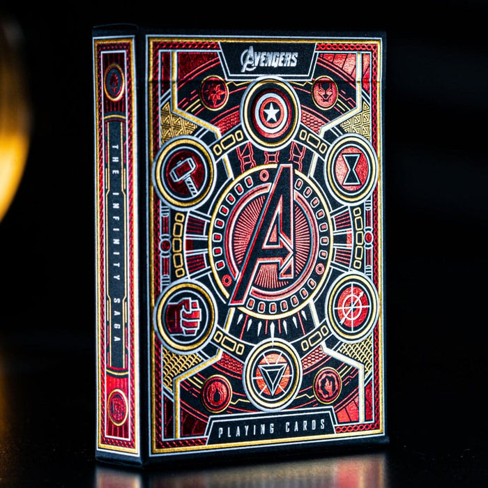 Cartes à jouer Avengers Saga de l'Infini rouges