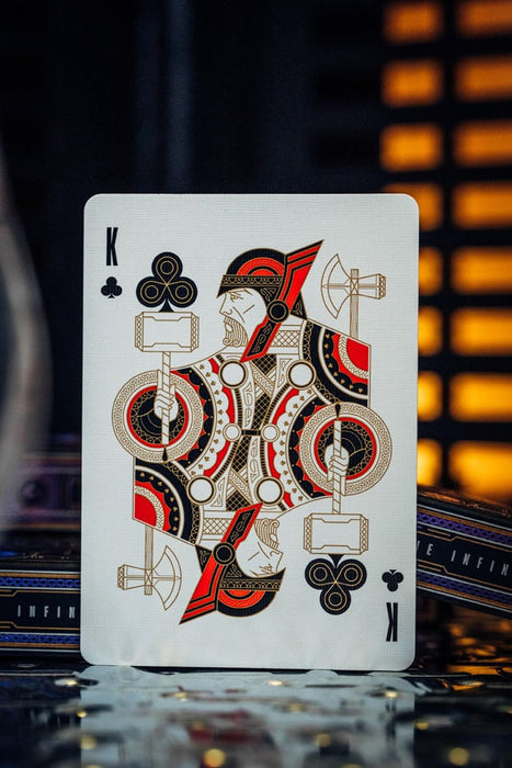 Cartes à jouer Avengers Saga de l'Infini rouges