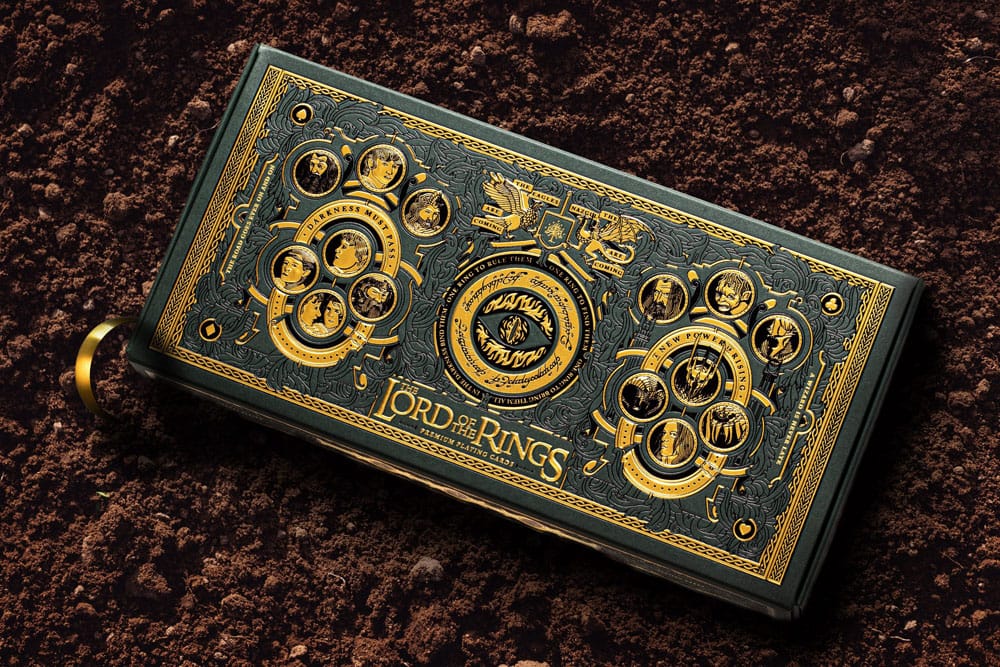 The Lord of the Rings Playing Cards with Gold Ornaments