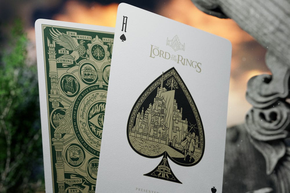 The Lord of the Rings Playing Cards with Gold Ornaments