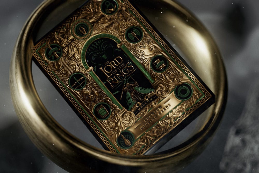The Lord of the Rings Playing Cards with Gold Ornaments