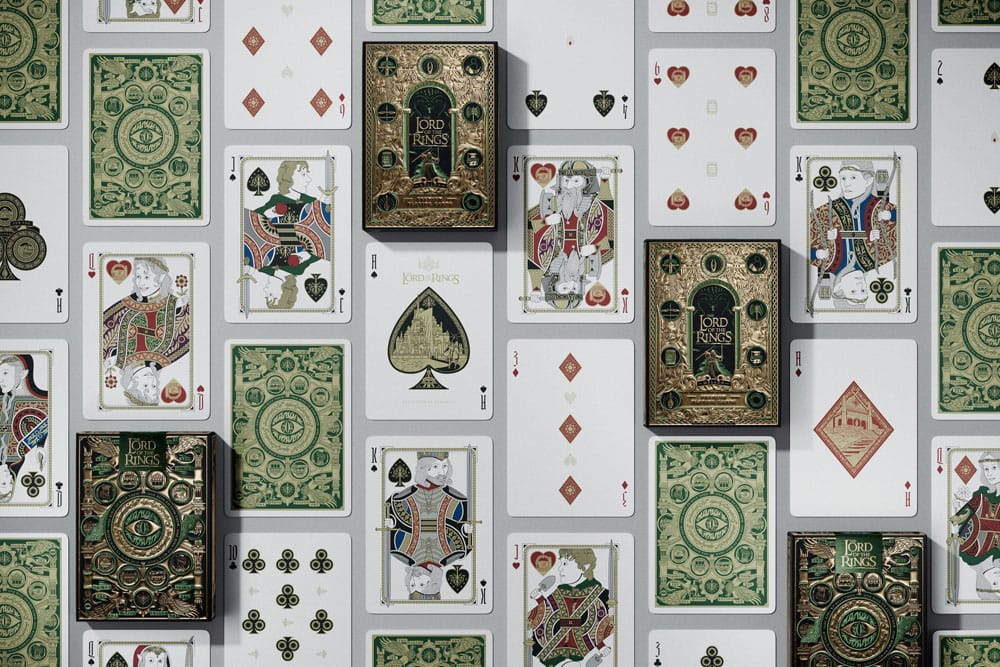 The Lord of the Rings Playing Cards with Gold Ornaments