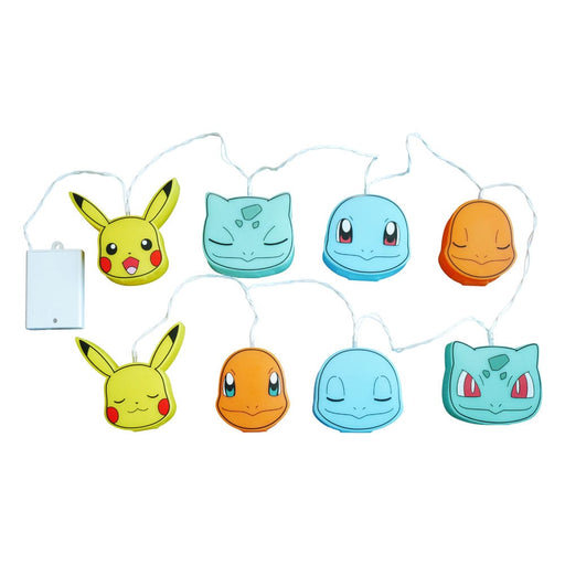 Pokémon LED-Lichterkette Pikachu & Starter-Trio