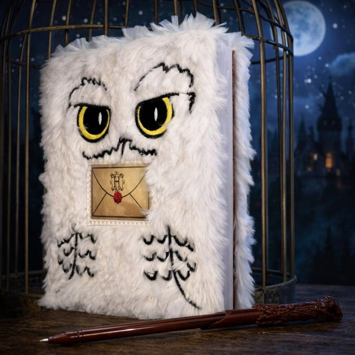 Harry Potter Quaderno di Peluche Edvige con Penna Piuma