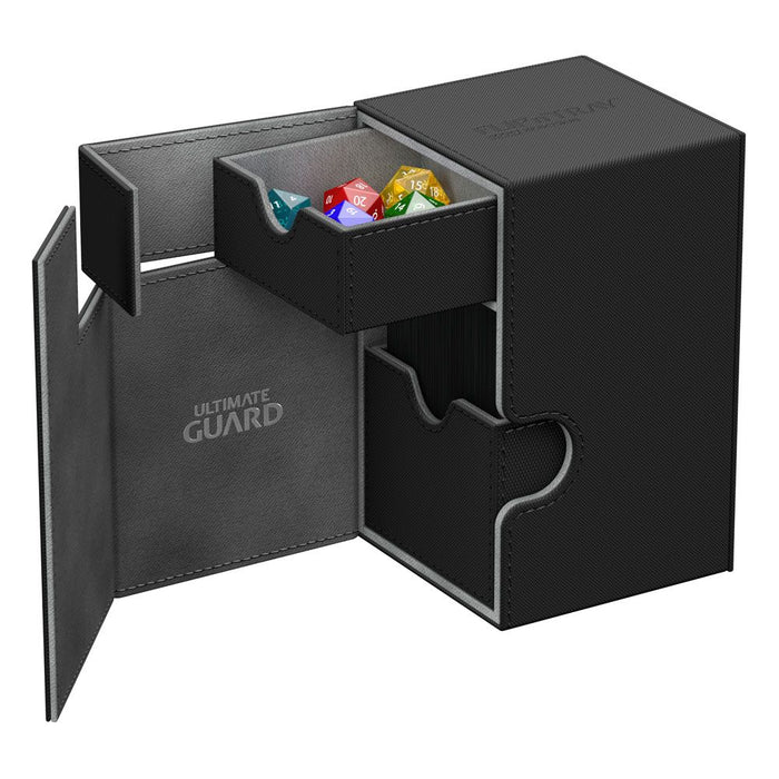 Caja de mazo Ultimate Guard Flip'n'Tray Deck Case 100+ en negro