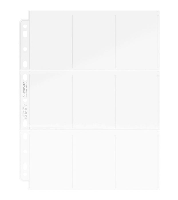 Hojas para carpeta Ultimate Guard 9-Pocket de carga superior, 100 unidades