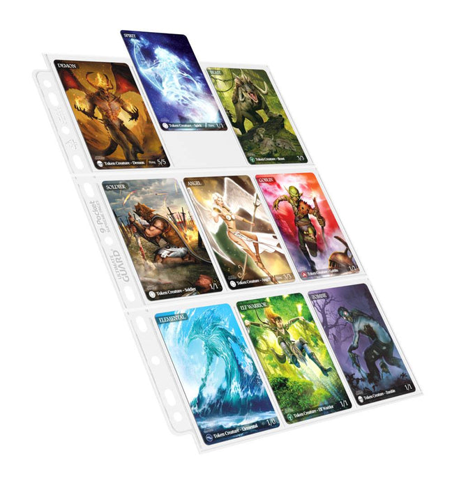 Hojas para carpeta Ultimate Guard 9-Pocket de carga superior, 100 unidades