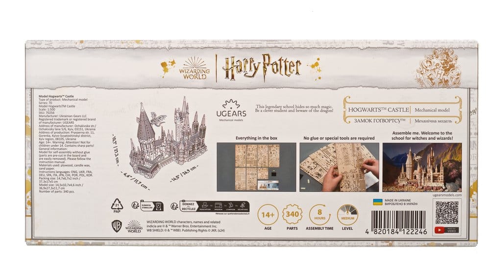 Harry Potter kit di modellismo in legno Castello di Hogwarts