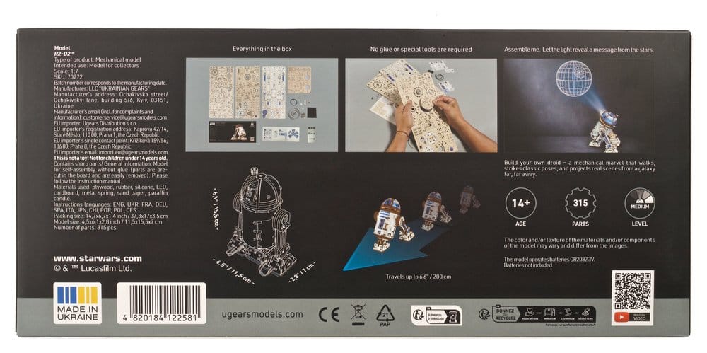 Star Wars Holzbausatz R2-D2