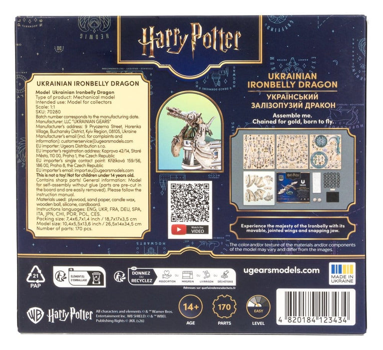 Kit di modellismo in legno Harry Potter Panciaferro Ucraino